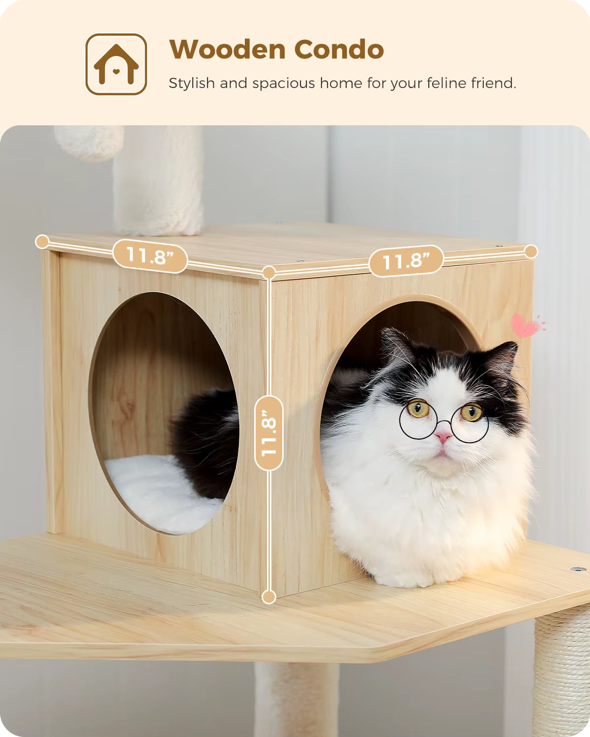 Multi-Level Cat Tree with Sisal Scratching Posts and Hammock