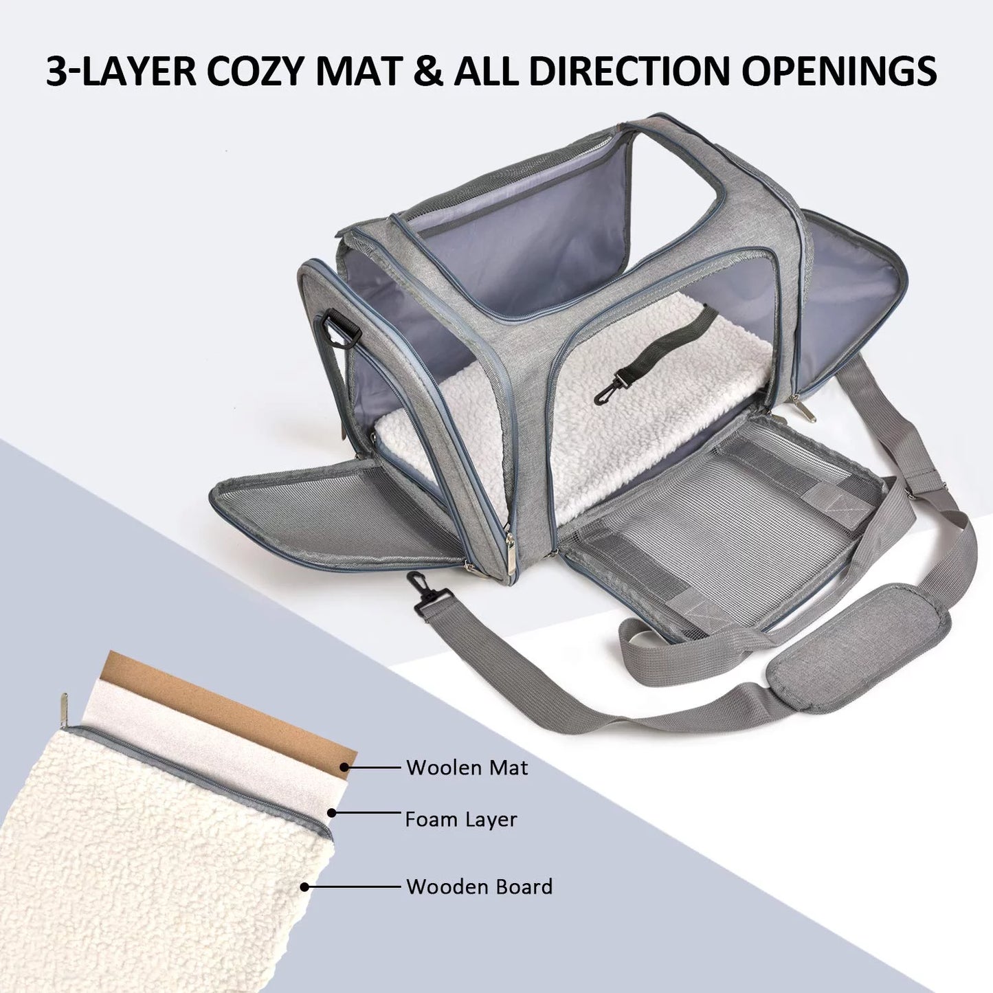 Cat Carrier – Small Pet Carrier – Breathable Mesh