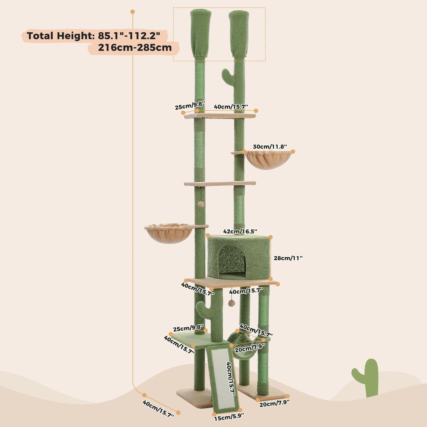 Cactus Cat Tree Tower