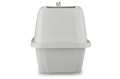 Enclosed Cat Litter Box White, LG