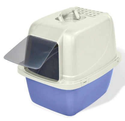 Enclosed Cat Litter Box White, LG