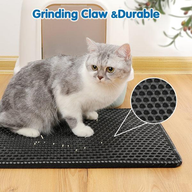 Premium Double Layer Cat Litter Trapping Mat by Lots Mili