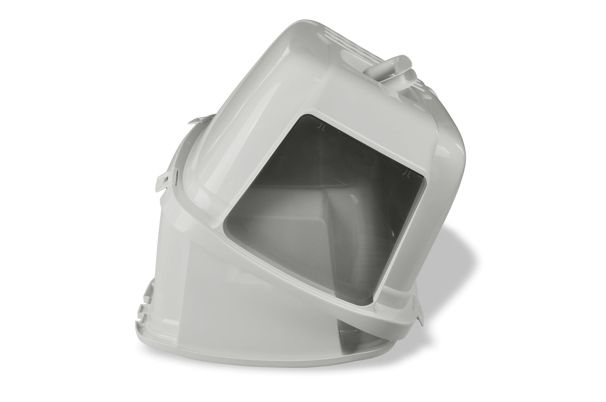 Enclosed Cat Litter Box White, LG