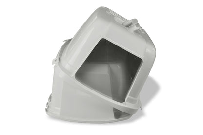 Enclosed Cat Litter Box White, LG