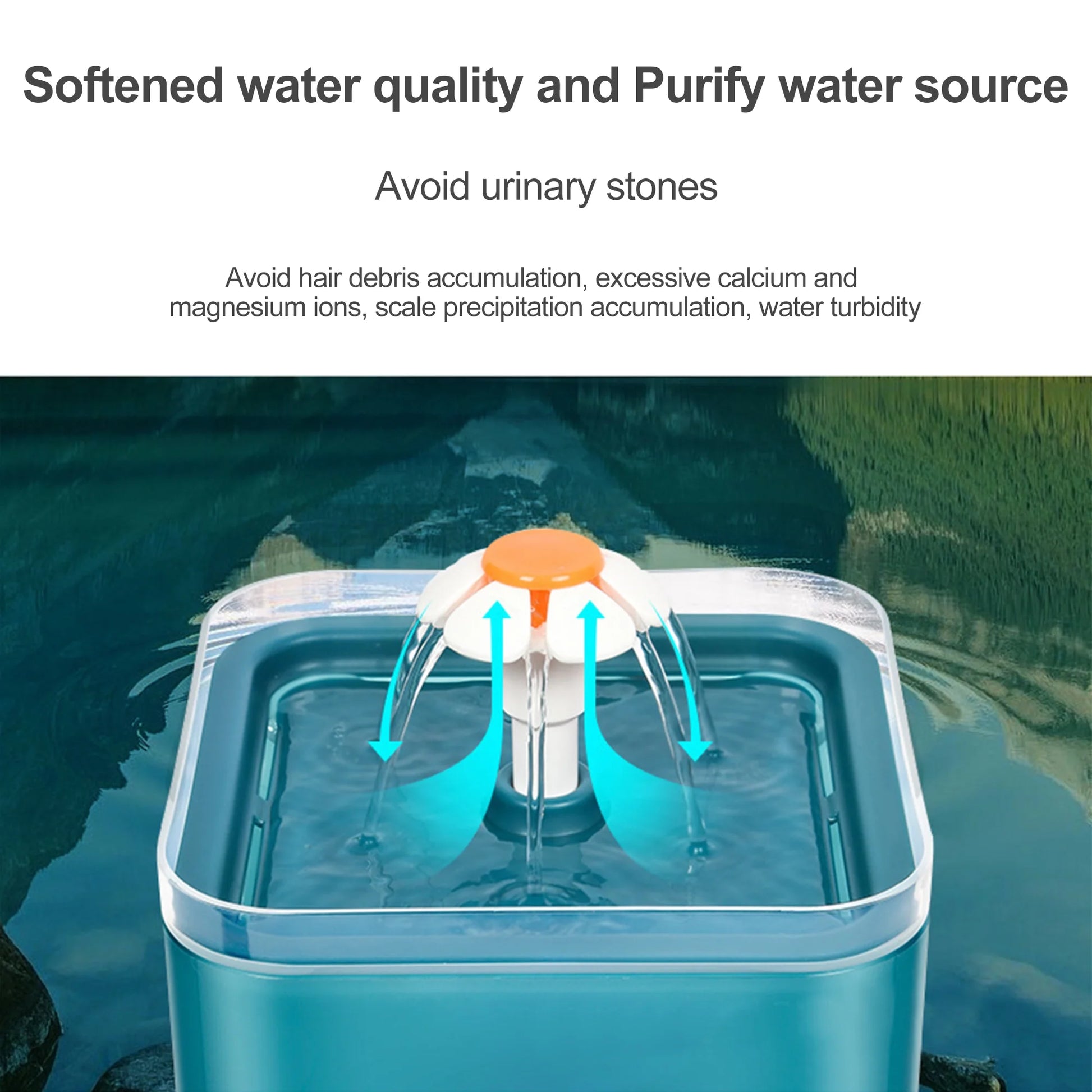 67Oz/2L Automatic Cat Water Fountain-Water Fountains for Cats