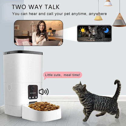 Pet Feeder,6L Automatic Pet Feeder for Cats and 