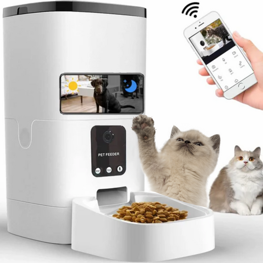 Automatic Pet Feeder for Cats with Camera