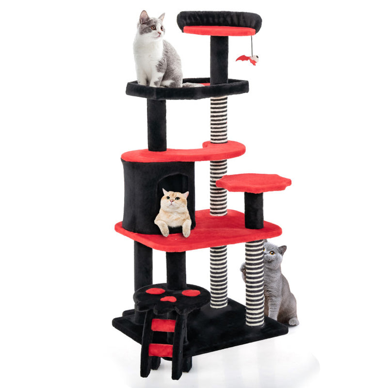 Gothic Cat Tree with Sisal Scratching Post