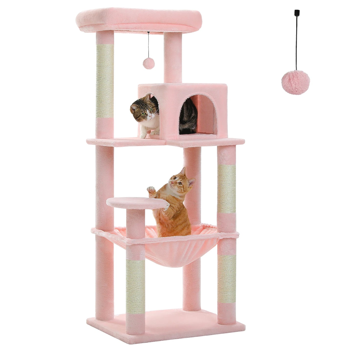 Multi-Level Cat Tower with Large Hammock