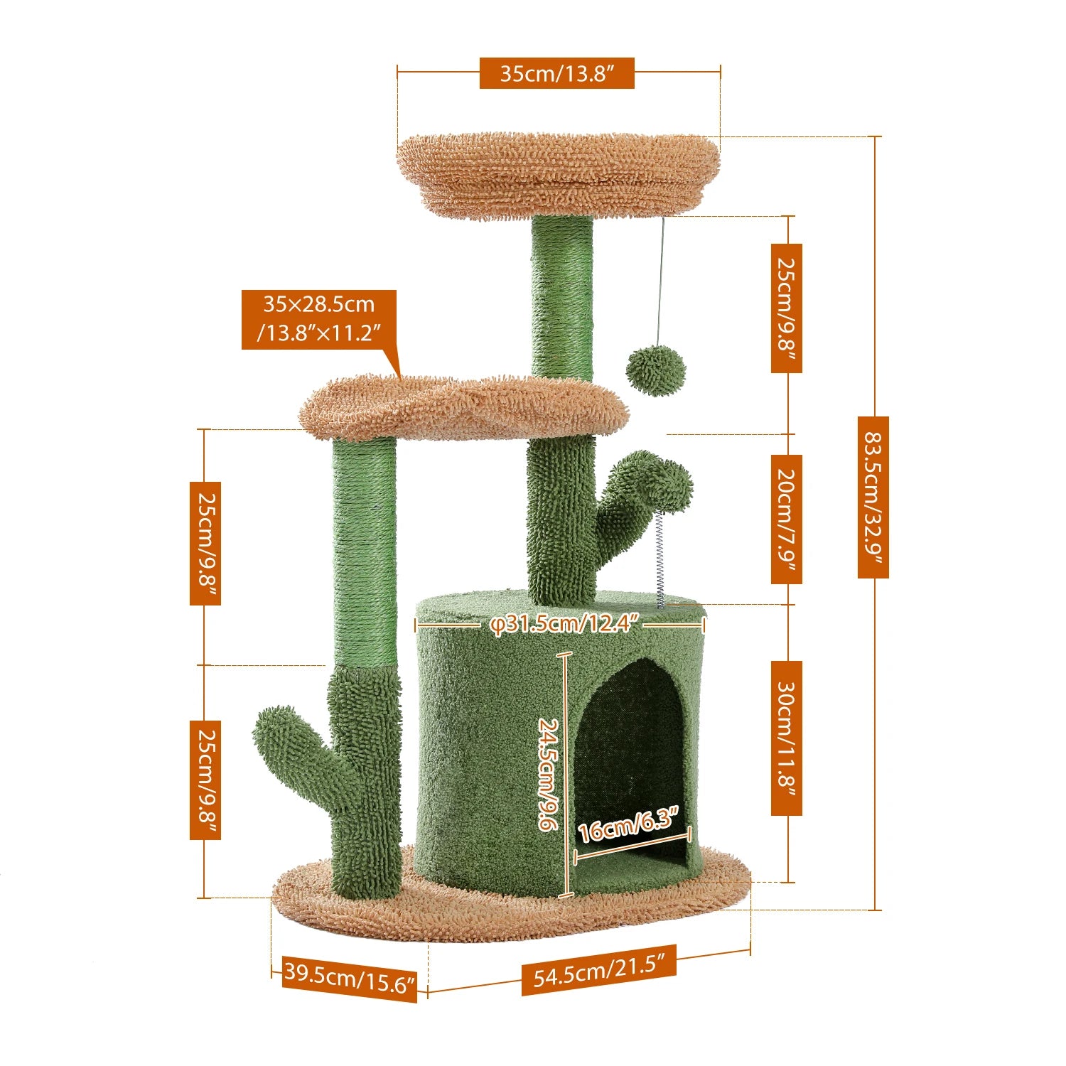 Cat Scratching Post Cactus Tree Tower