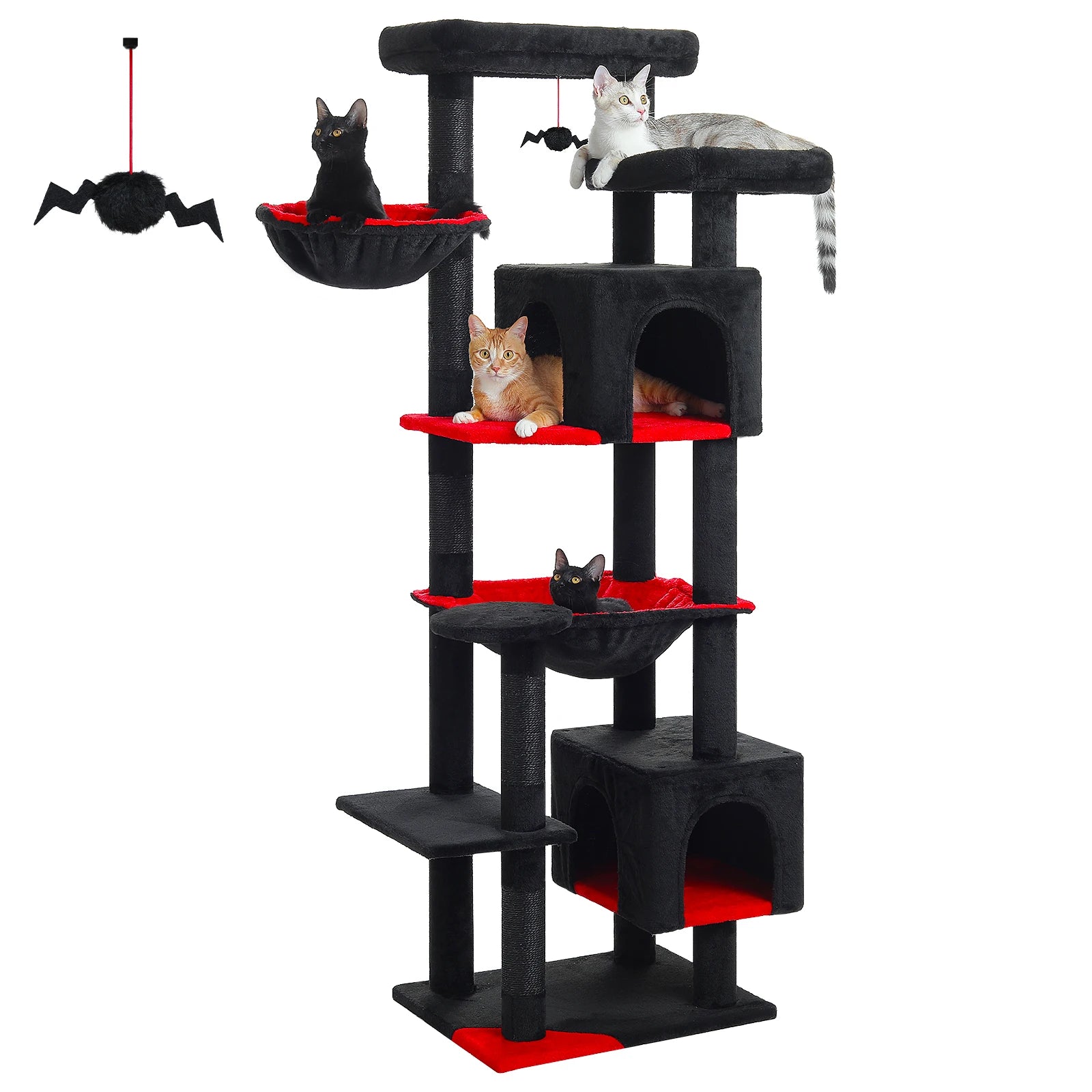 Tall Cat Tree with Large Hammock