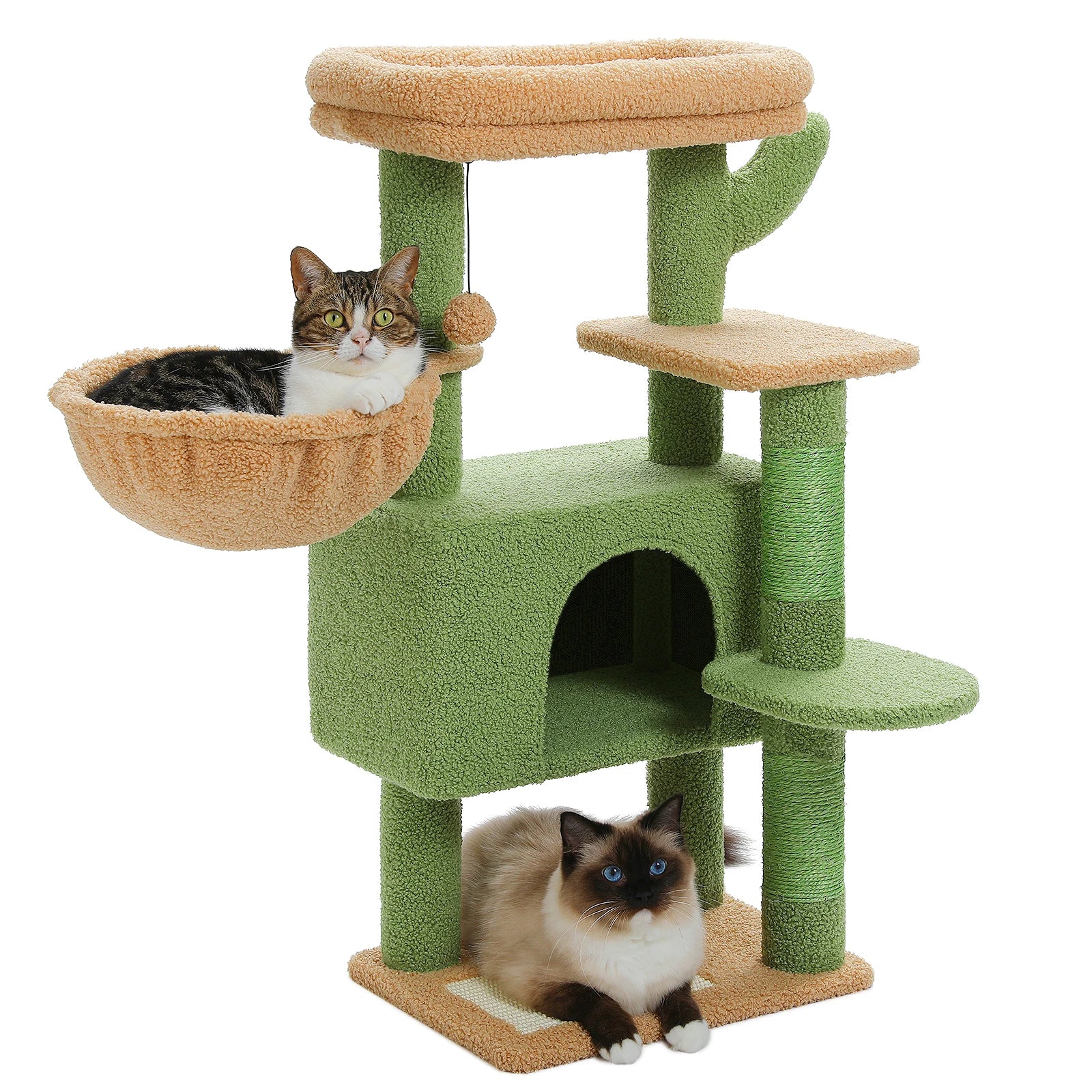 Cat Tree with Large Hammock Cat and Scratching Post