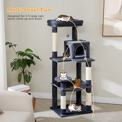 Cat Tree Tower With Multiple Scratching Posts