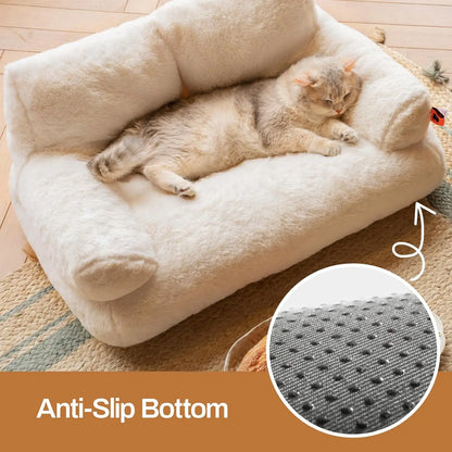 Cat Bed Fluffy and Soft Sofa