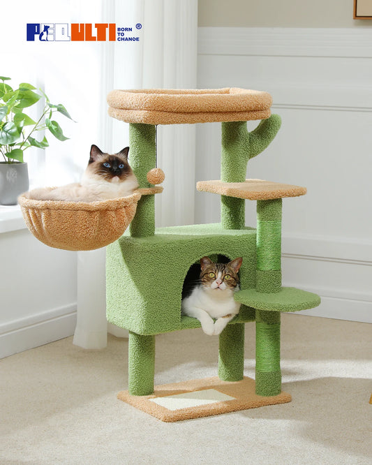 Cat Tree with Large Hammock Cat and Scratching Post