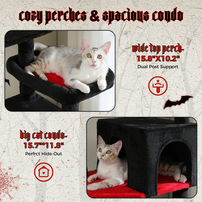 Tall Cat Tree with Large Hammock
