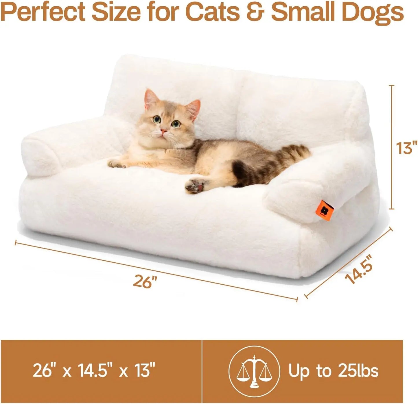 Cat Bed Fluffy and Soft Sofa