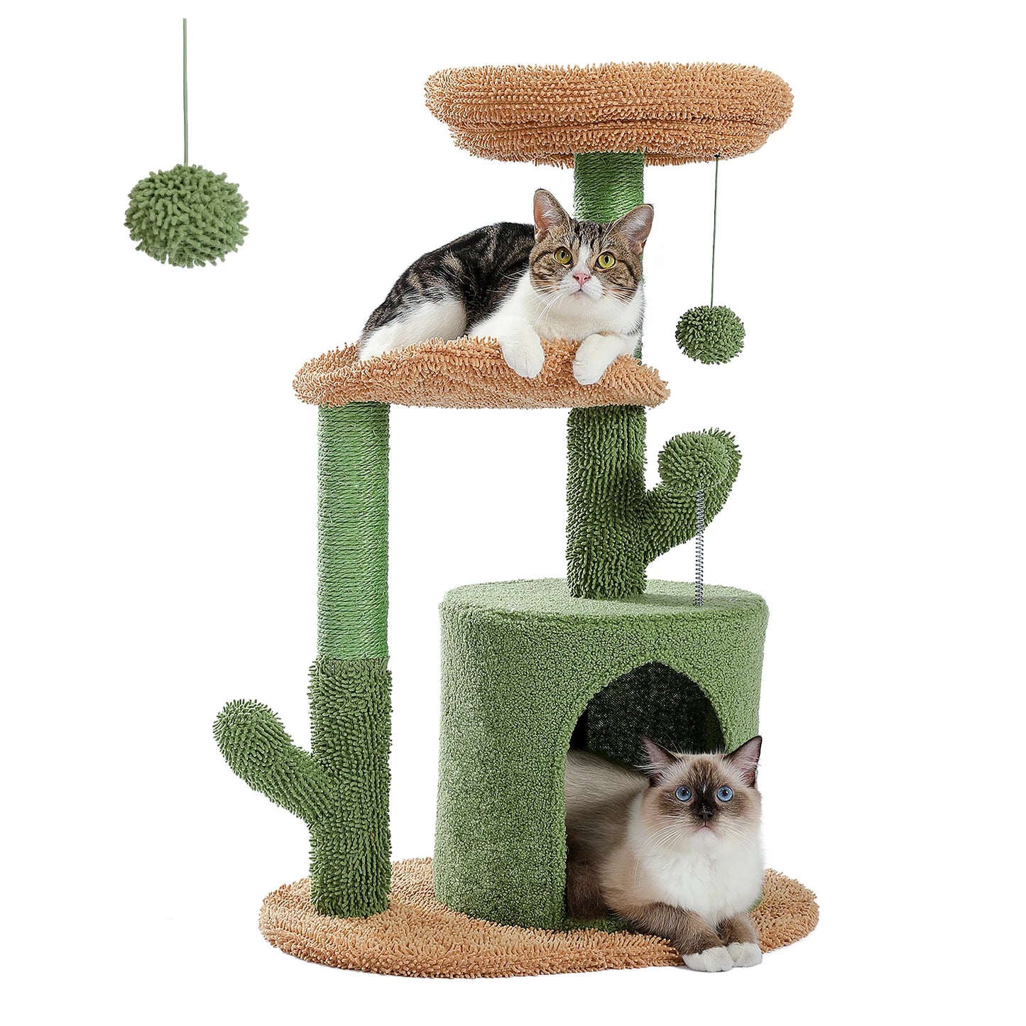  Cat Climbing Cat Scratching Post Cactus Tree Tower with Sisal Rope 