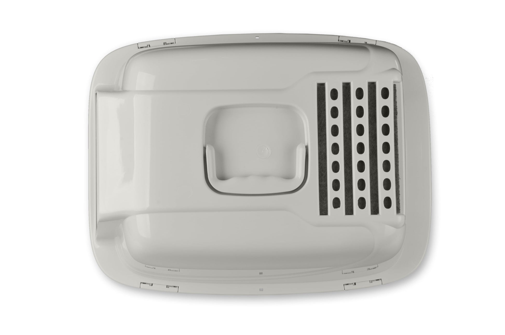 Enclosed Cat Litter Box White, LG