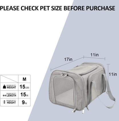 Cat Carrier – Small Pet Carrier – Breathable Mesh 