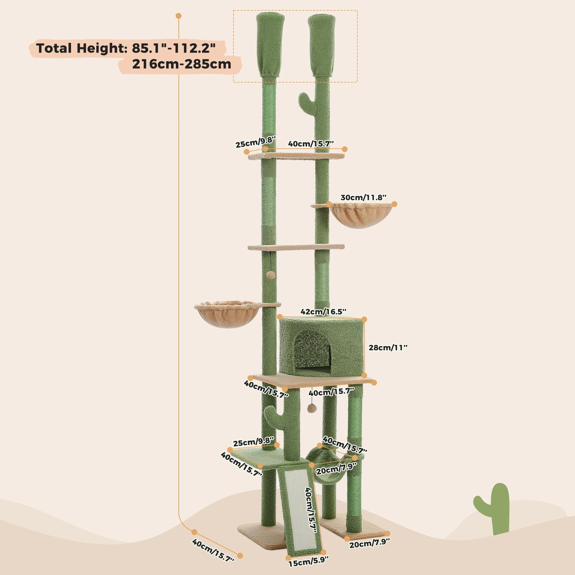 Cactus Cat Tree Tower 