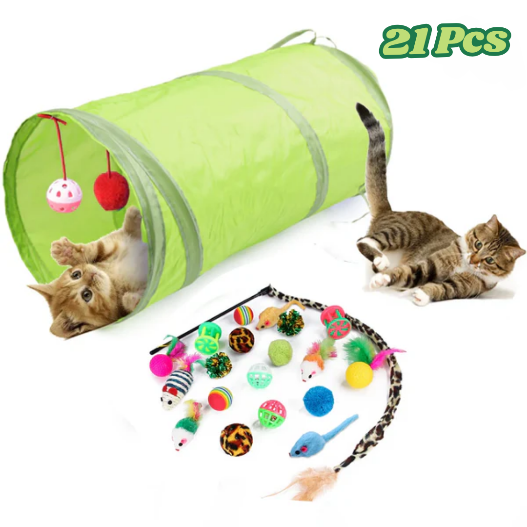 cat toys 21 pieces with cats and toys