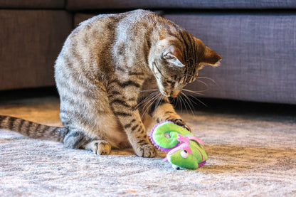 Chameleon Cat Toy with Catnip