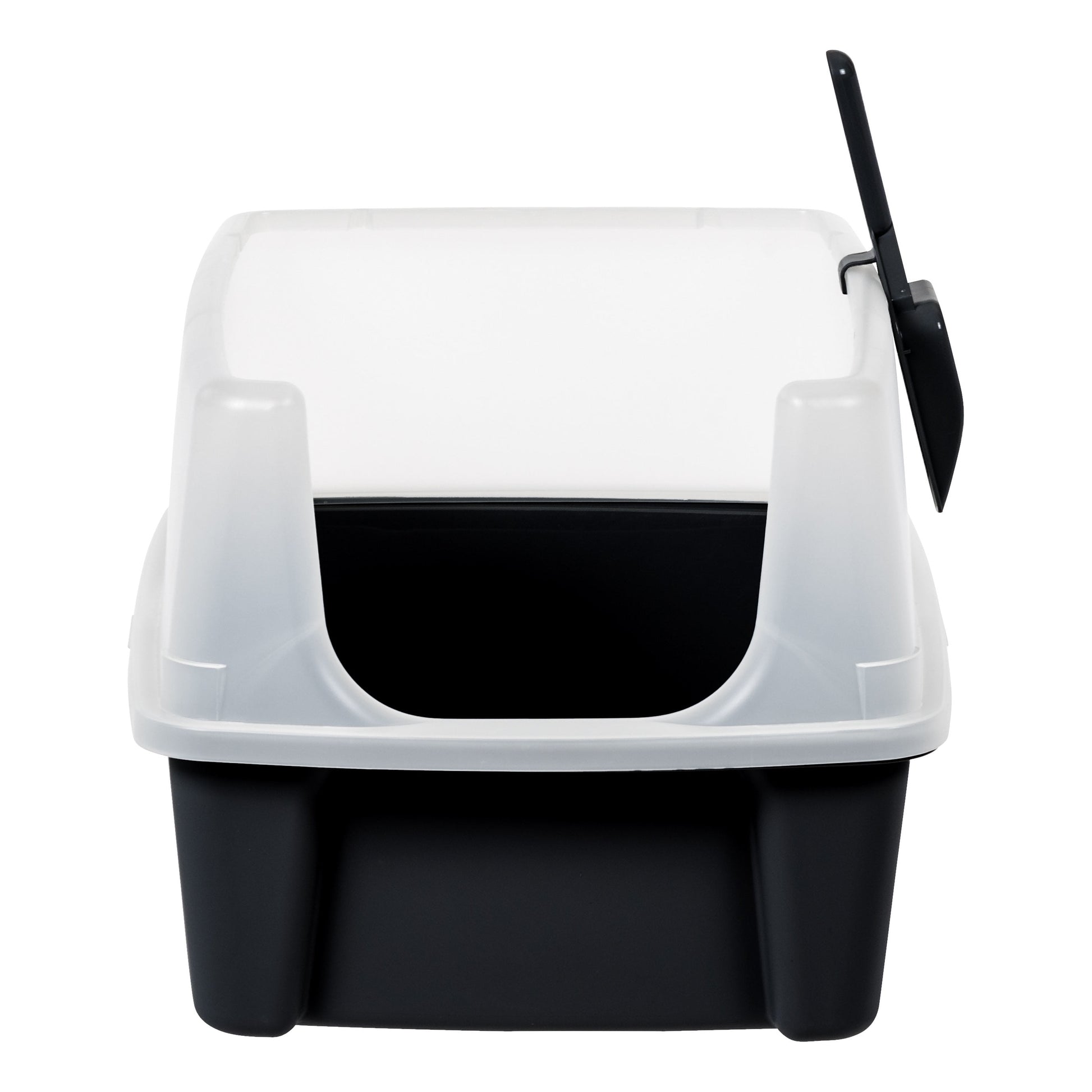 High Sided Open Top Cat Litter Box with Scoop