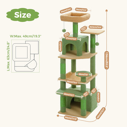 Jungle Cat Tree Tower Dimensions